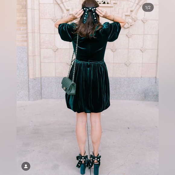 Nicola Bathie for Antonio Melani Velvet Bubble Mini Dress 8 - Picture 2 of 5